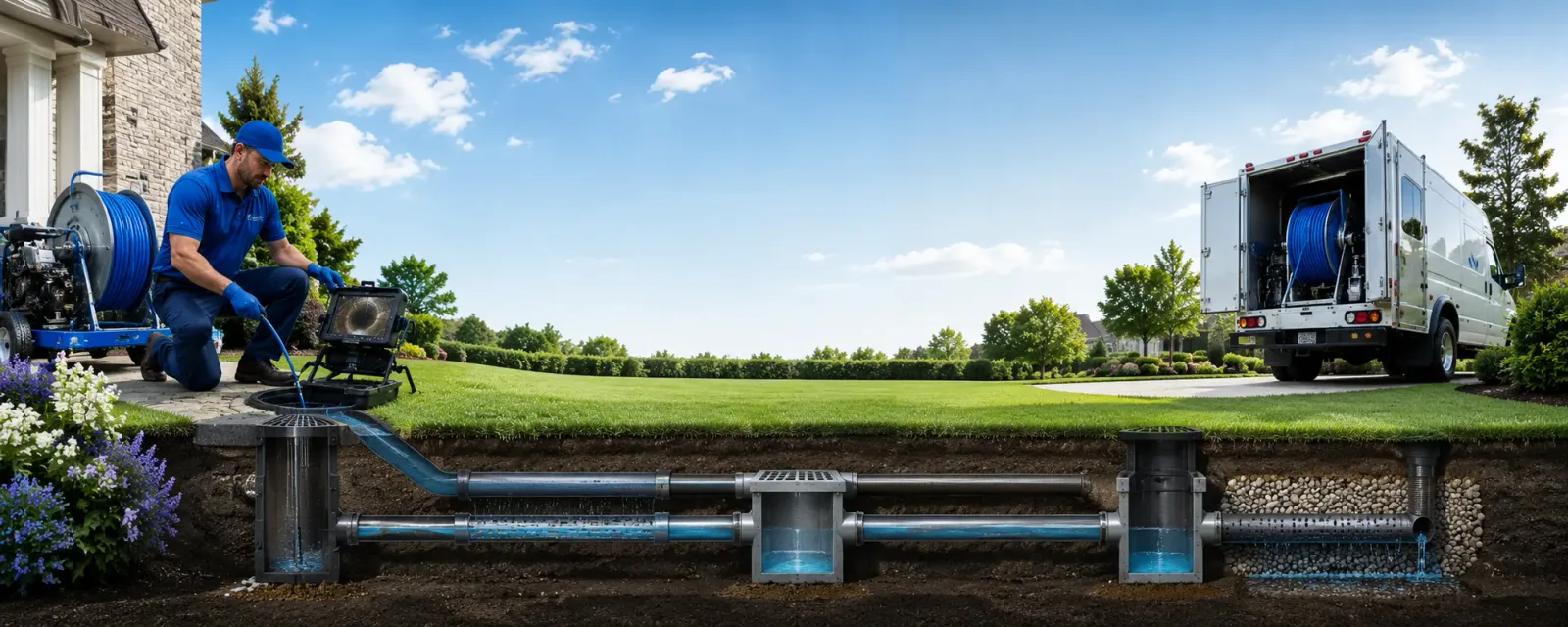 Outdoor drain cleaning information for Unadilla, NE